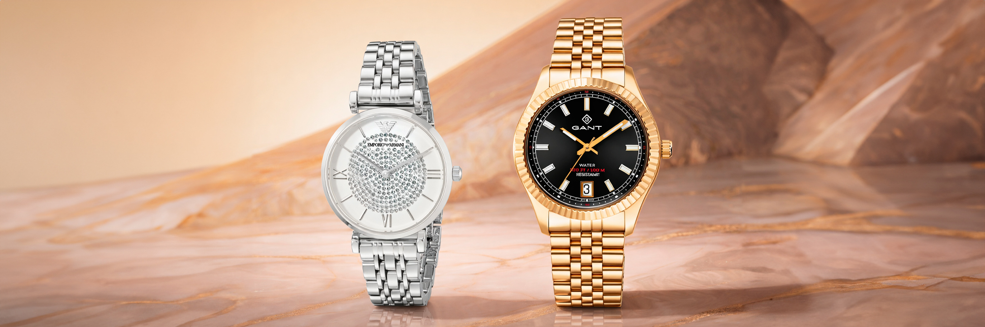 Relógios Gant e Armani desde 84,99€