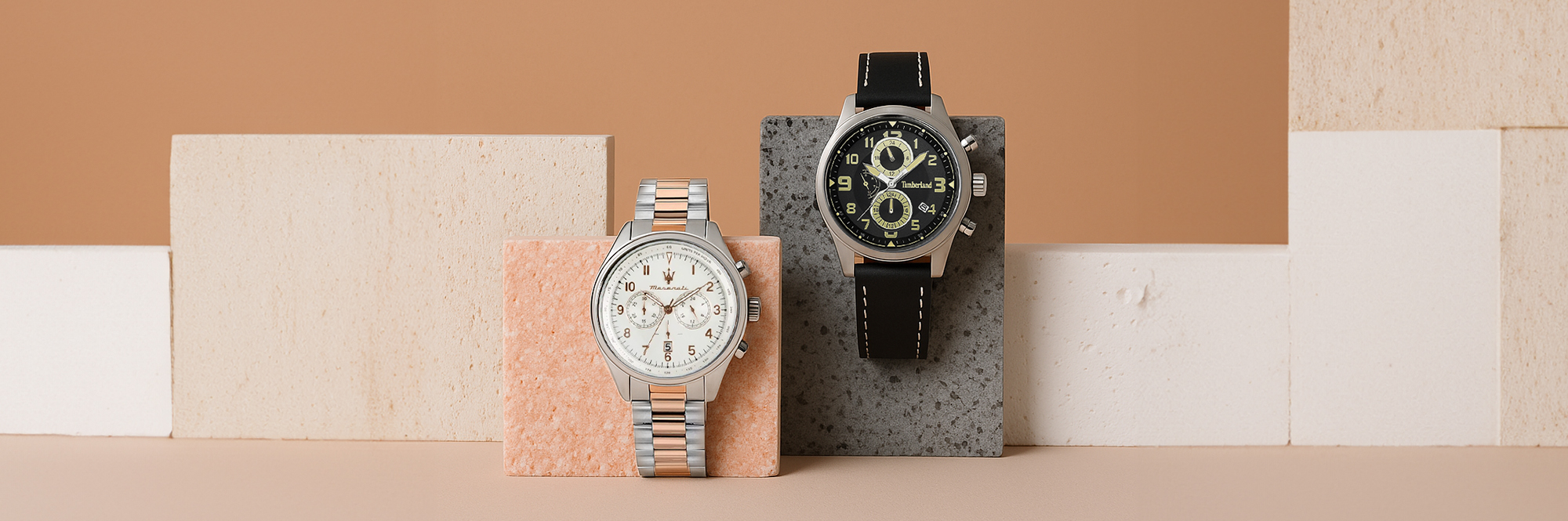 Relógios Maserati e Timberland
