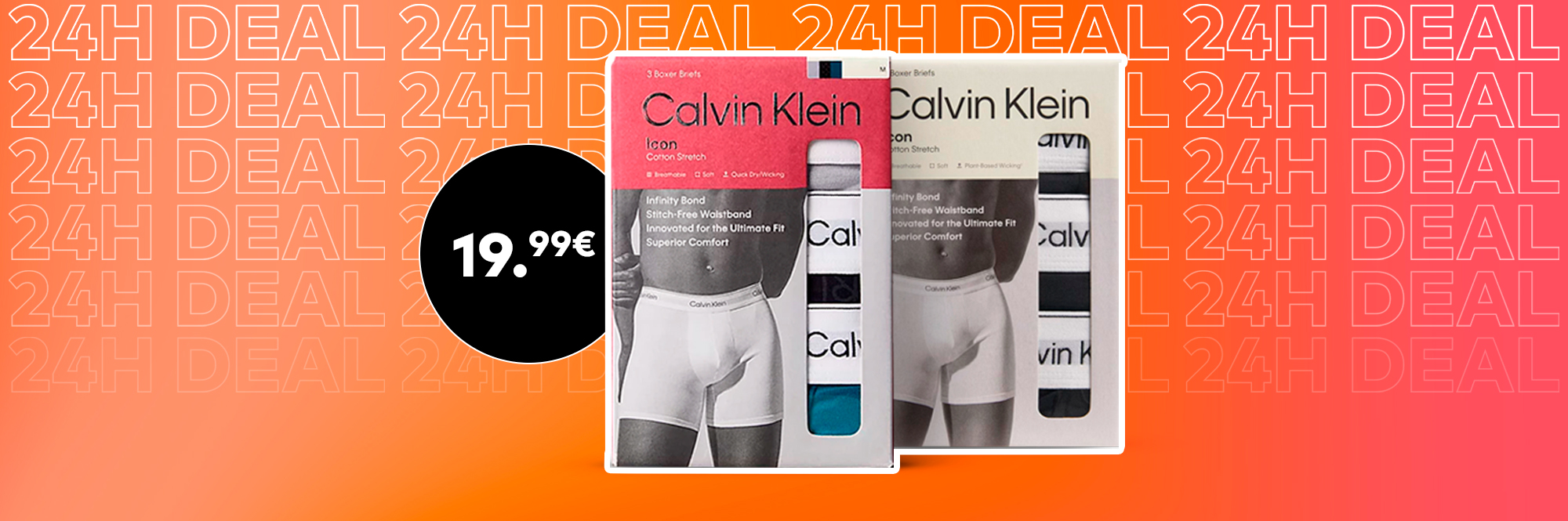 Boxers Ck tudo a 19,99€