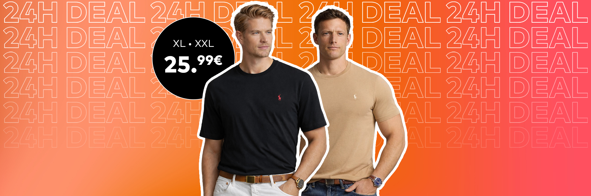 T-shirts only €25.99