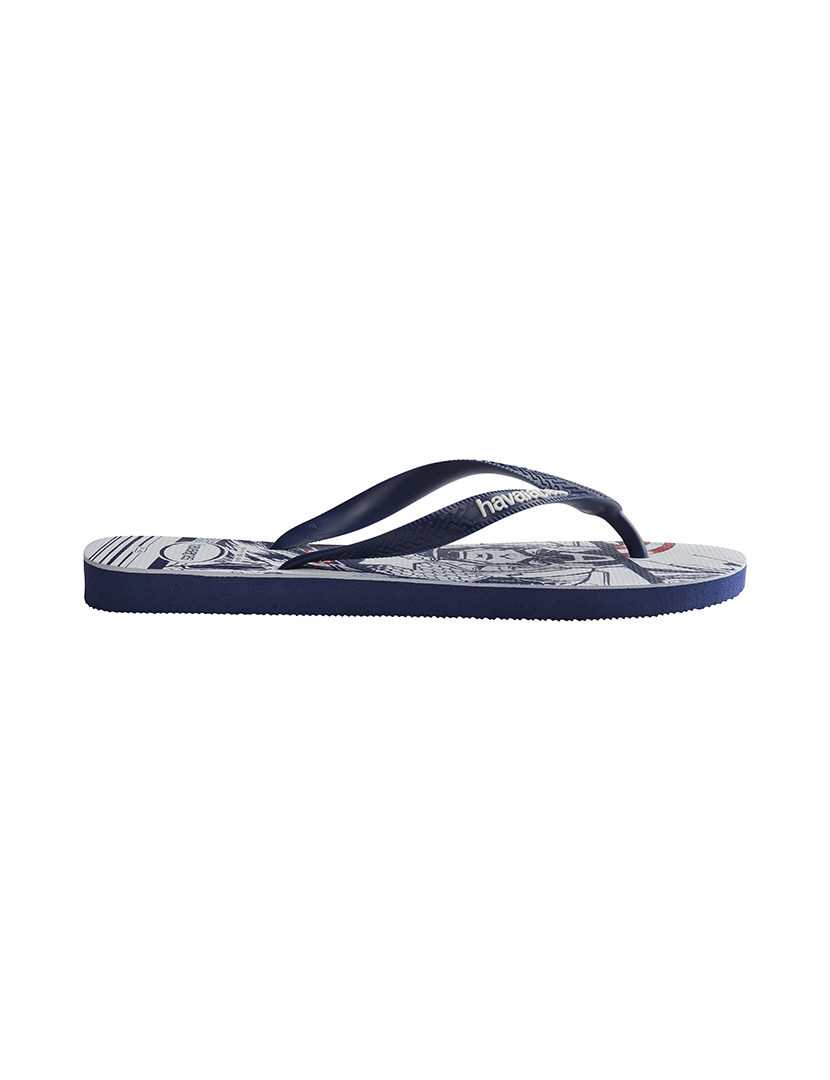 Havaianas Top Marvel Unisexo Azul Navy e Branco