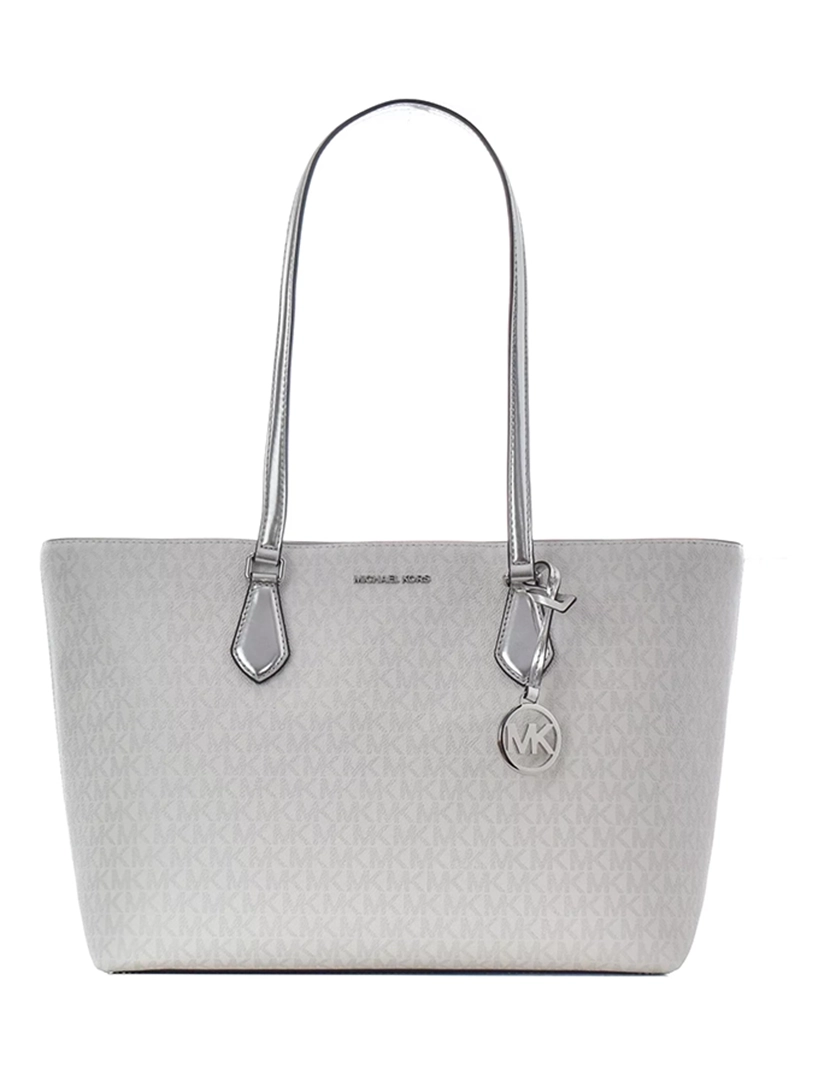 Jet Set Travel Bag Tote Prateado Metálico