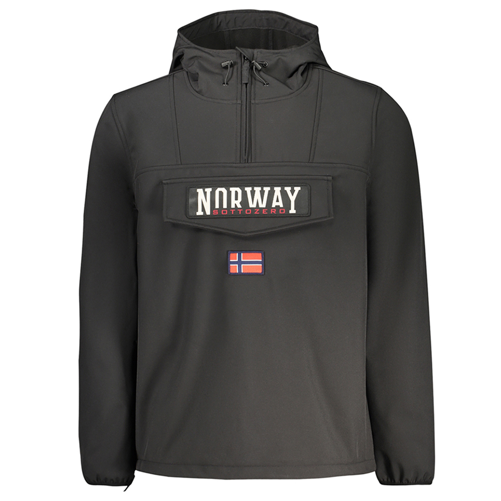 Casaco Com Capuz Homem Preto