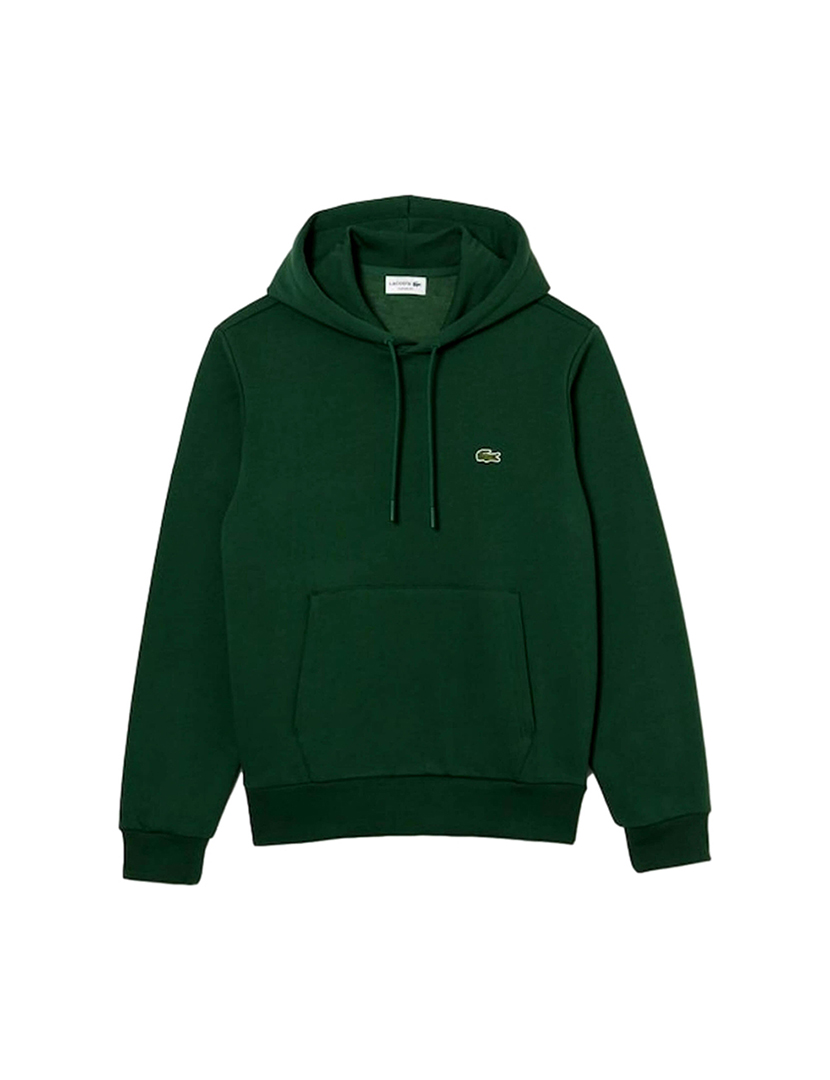 Sweatshirt com capuz Fleece Verde Escuro