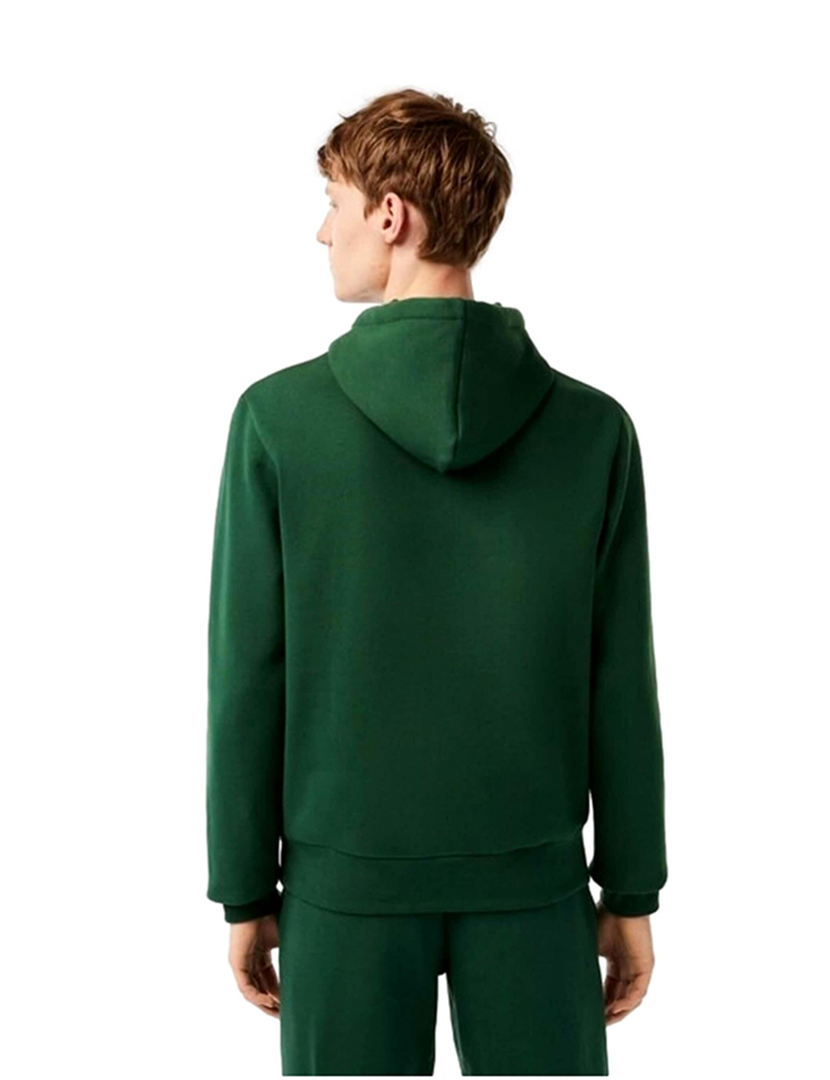 Sweatshirt com capuz Fleece Verde Escuro