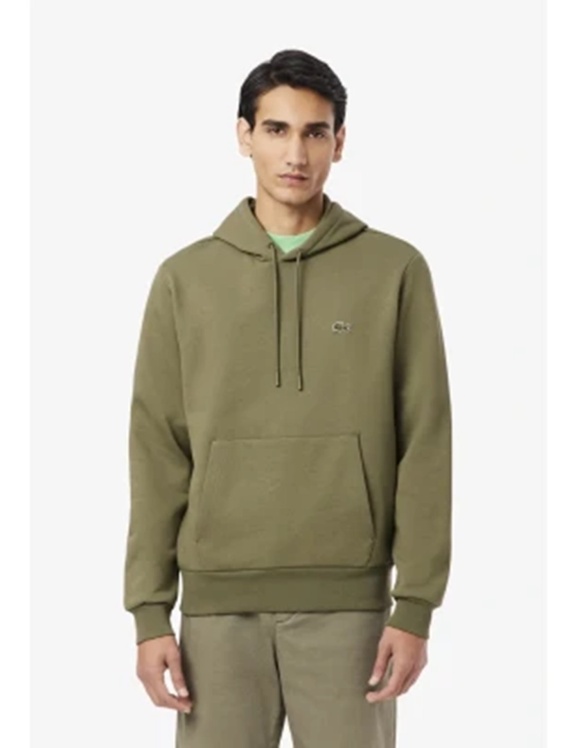 Sweatshirt com capuz Fleece Verde Khaki