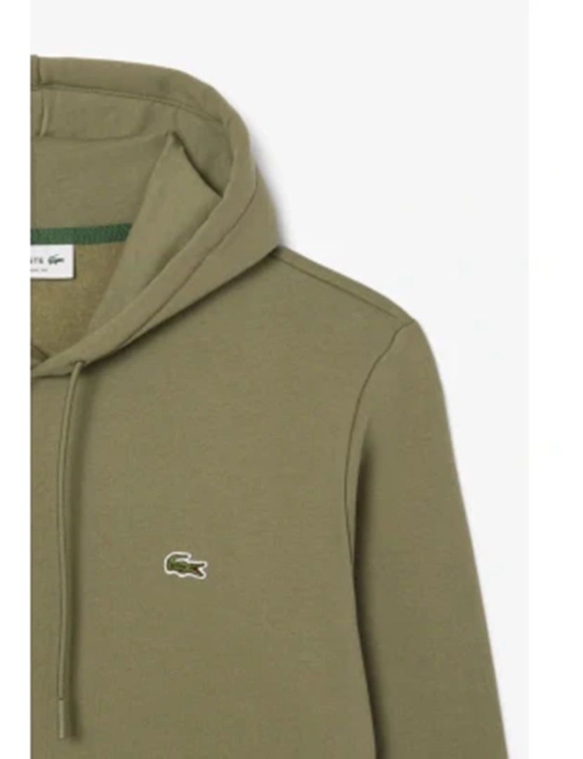 Sweatshirt com capuz Fleece Verde Khaki