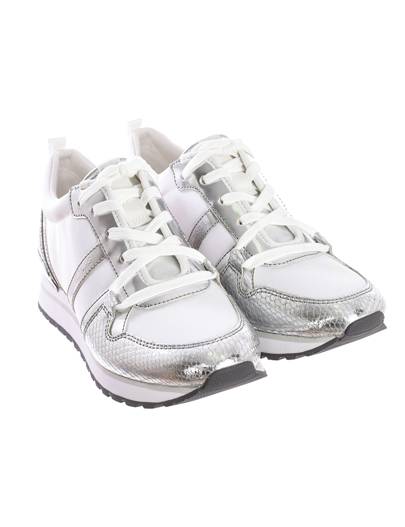 Ténis Senhora Dash Branco e Prateado