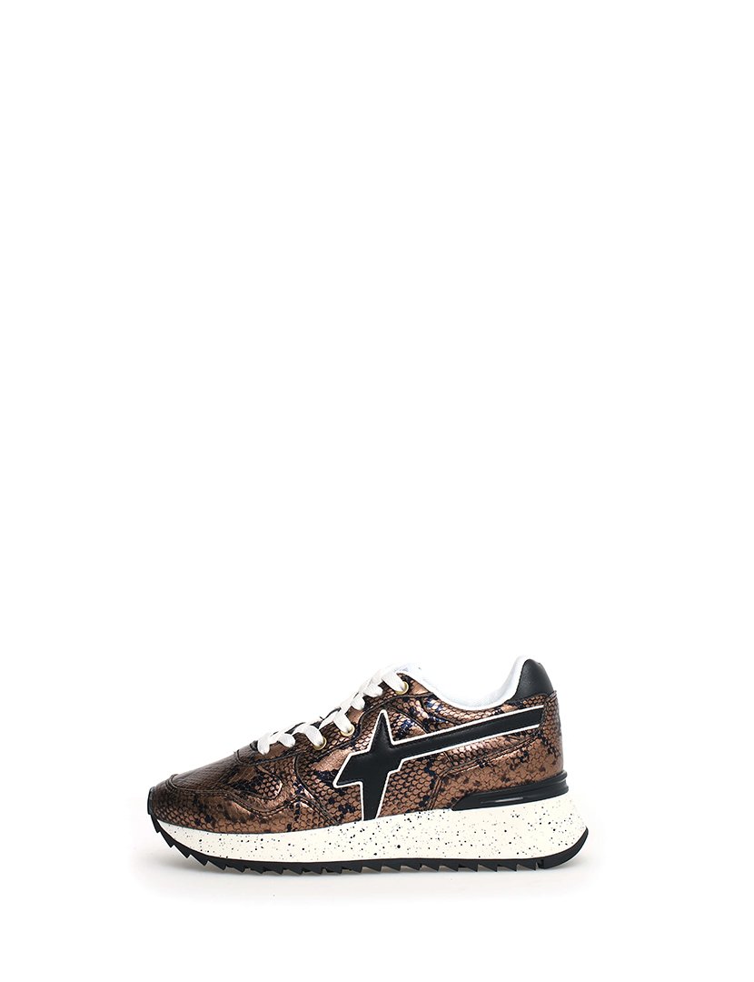 Ténis Senhora Castanho e Preto