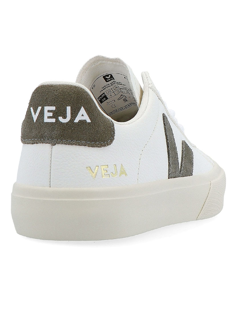 Ténis Campo de Couro Extra Branco-Cinza