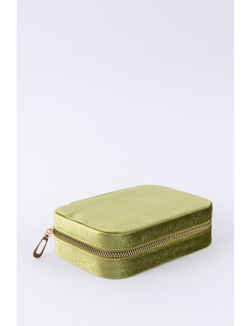 Caixa para Jóias Veludo Verde