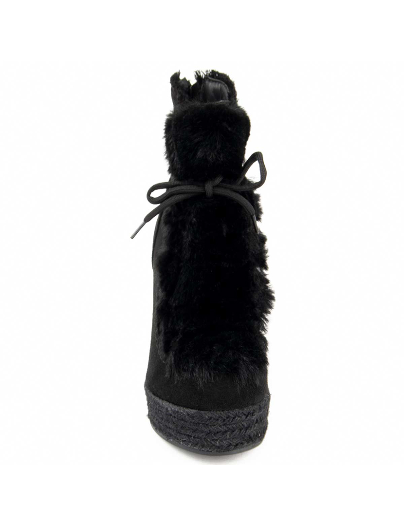 Botas com Cunha Senhora Preto