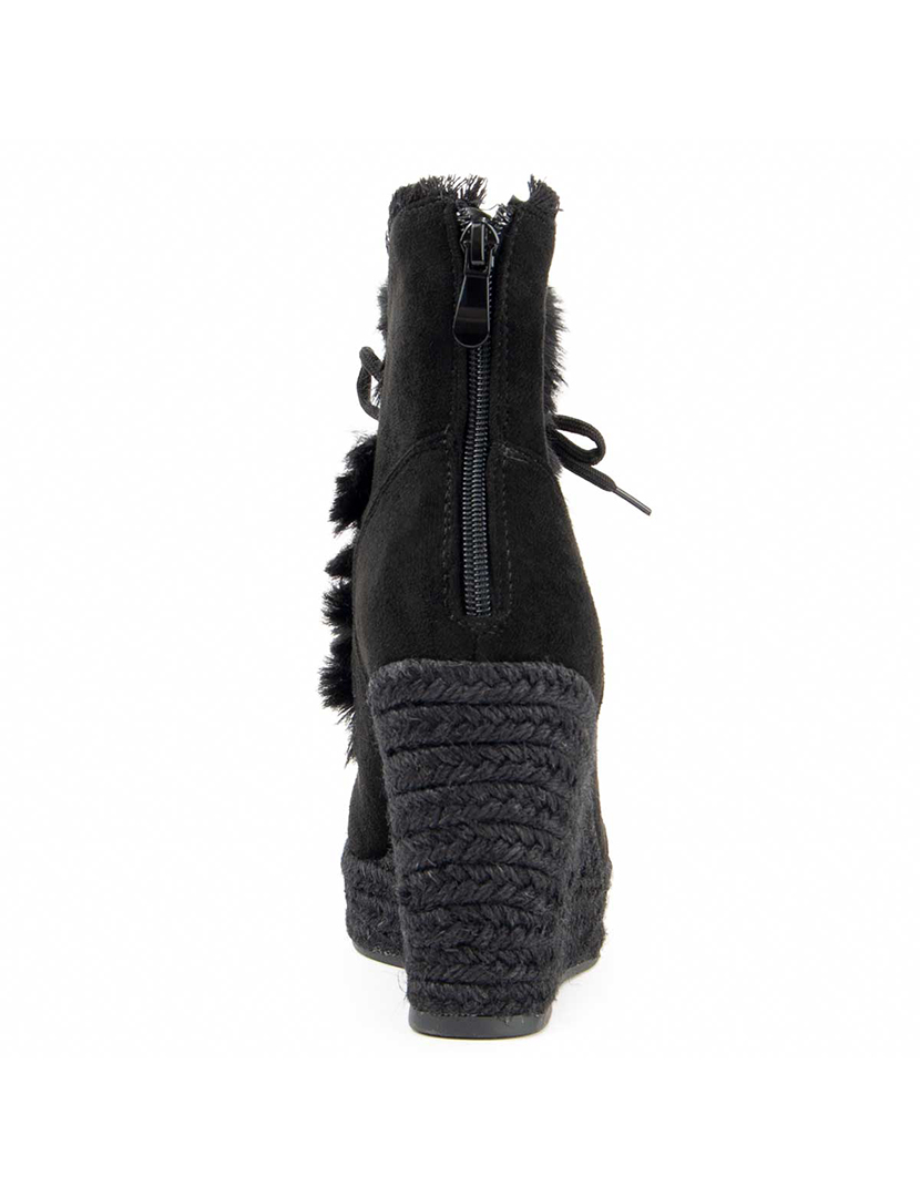 Botas com Cunha Senhora Preto