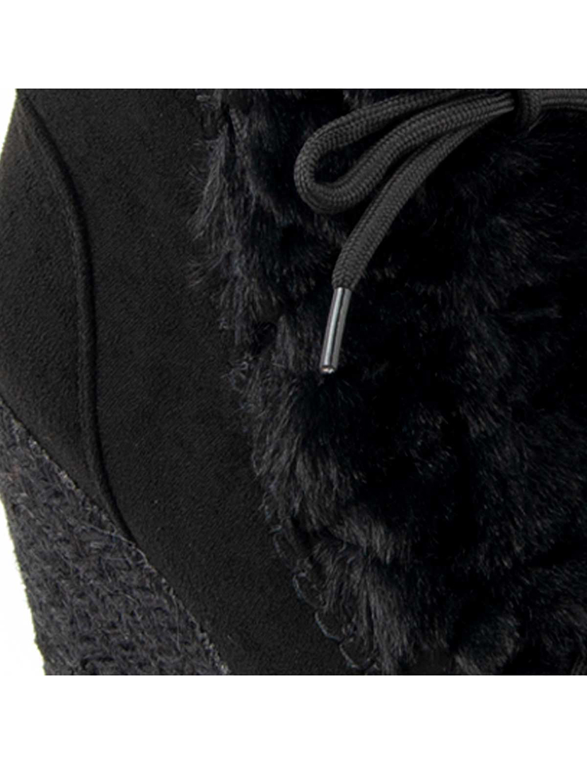 Botas com Cunha Senhora Preto