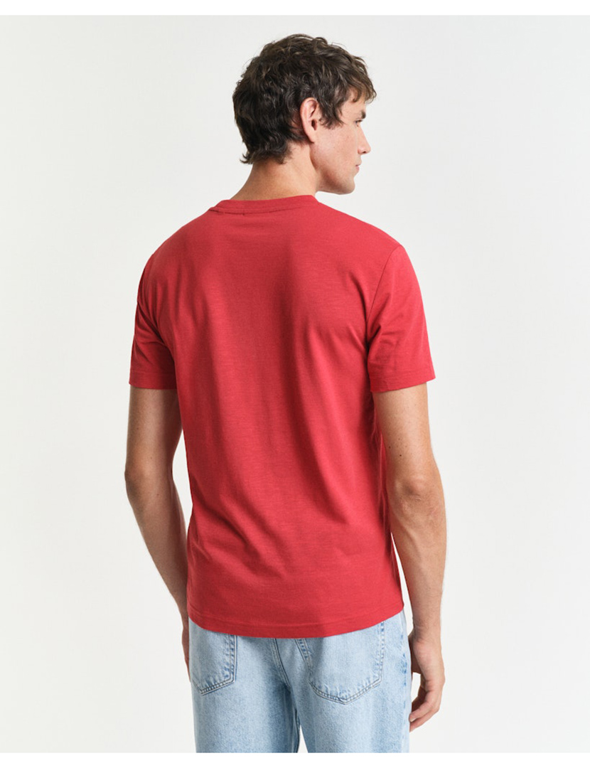 T-shirt com bolso Vermelho