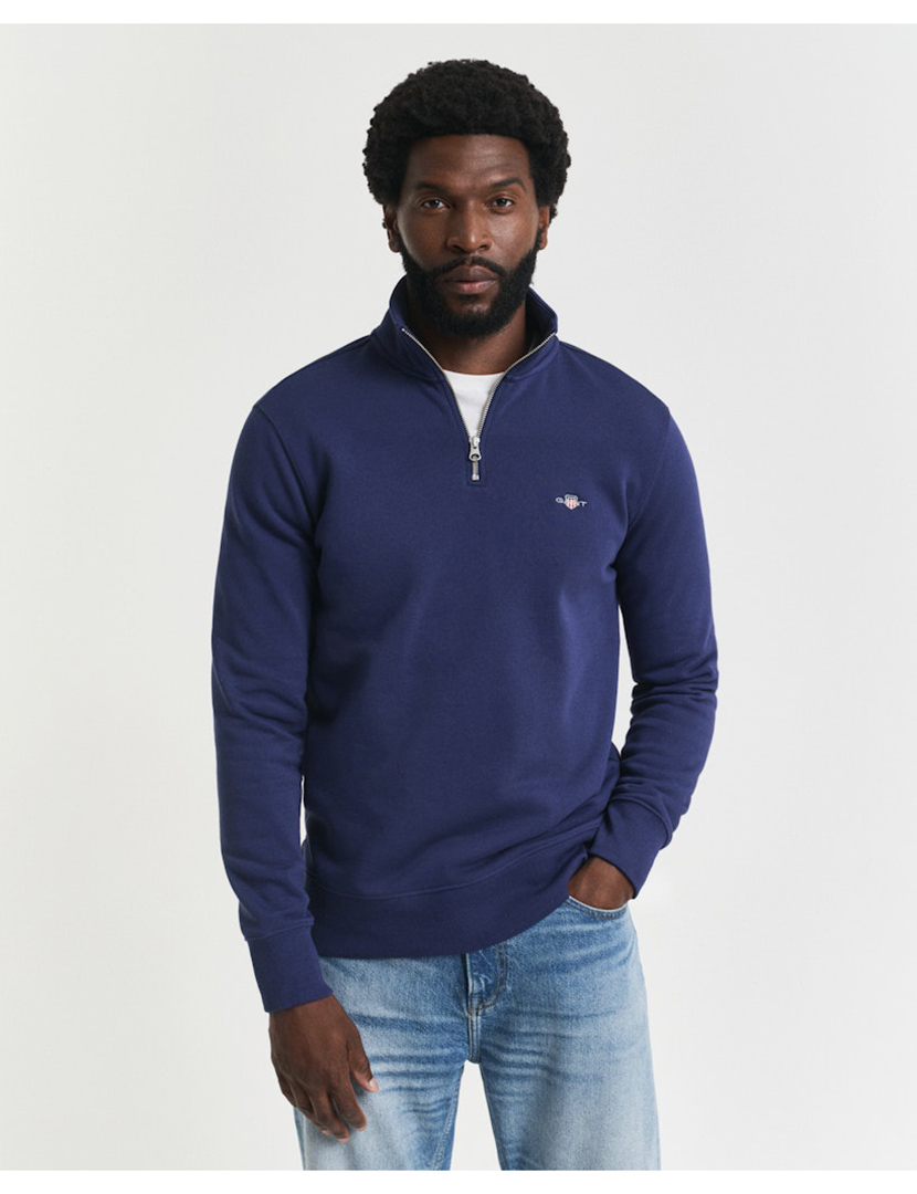 Sweathsirt half-zip Azul