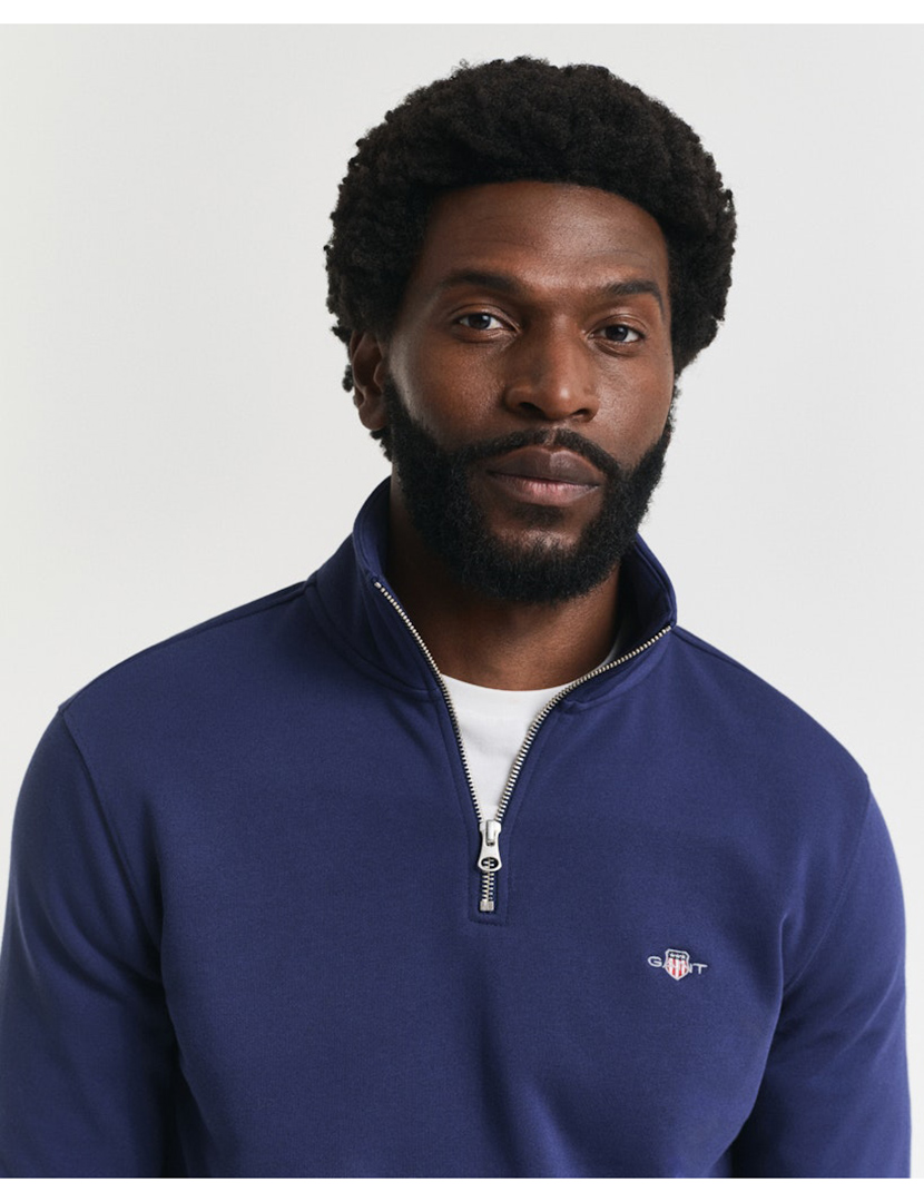 Sweathsirt half-zip Azul