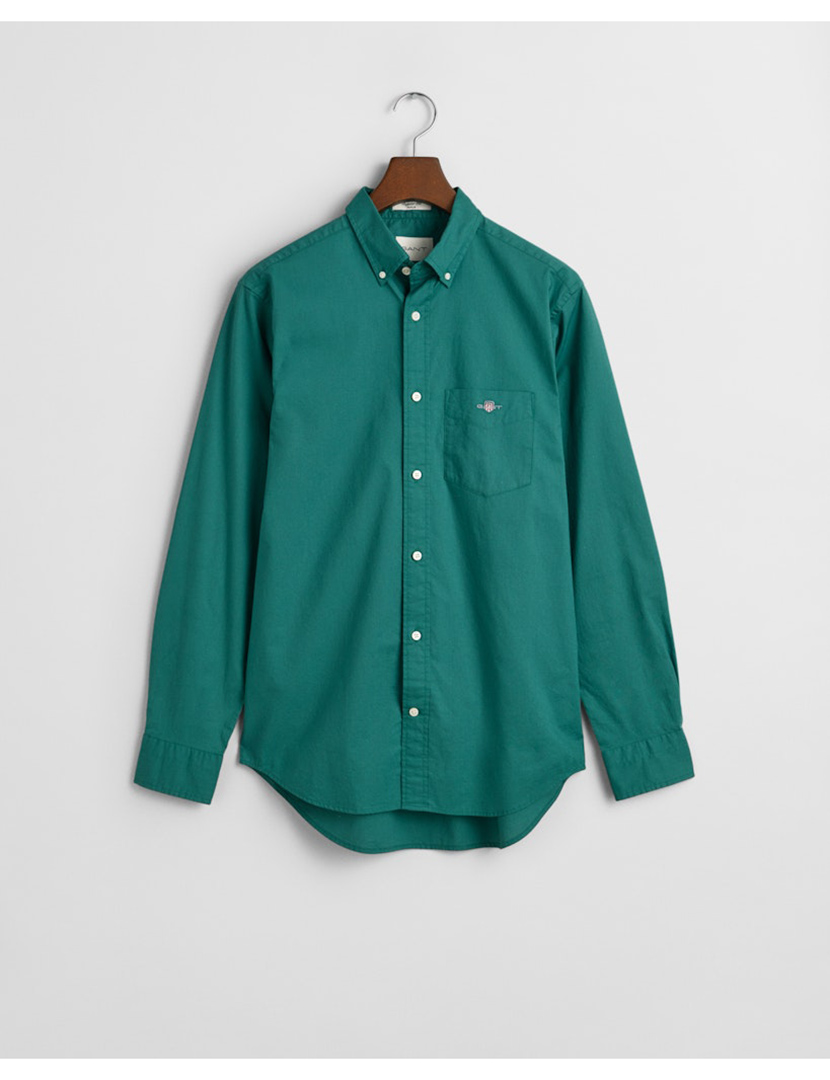 Camisa de manga comprida clássica Verde