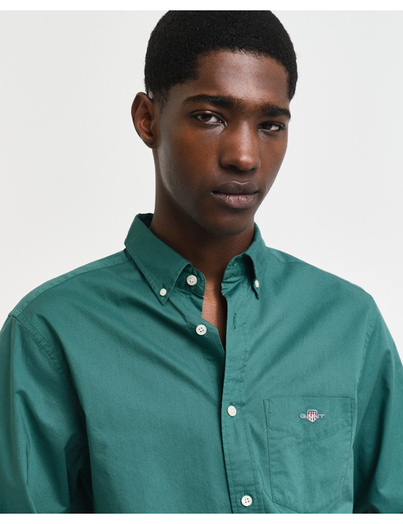 Camisa de manga comprida clássica Verde