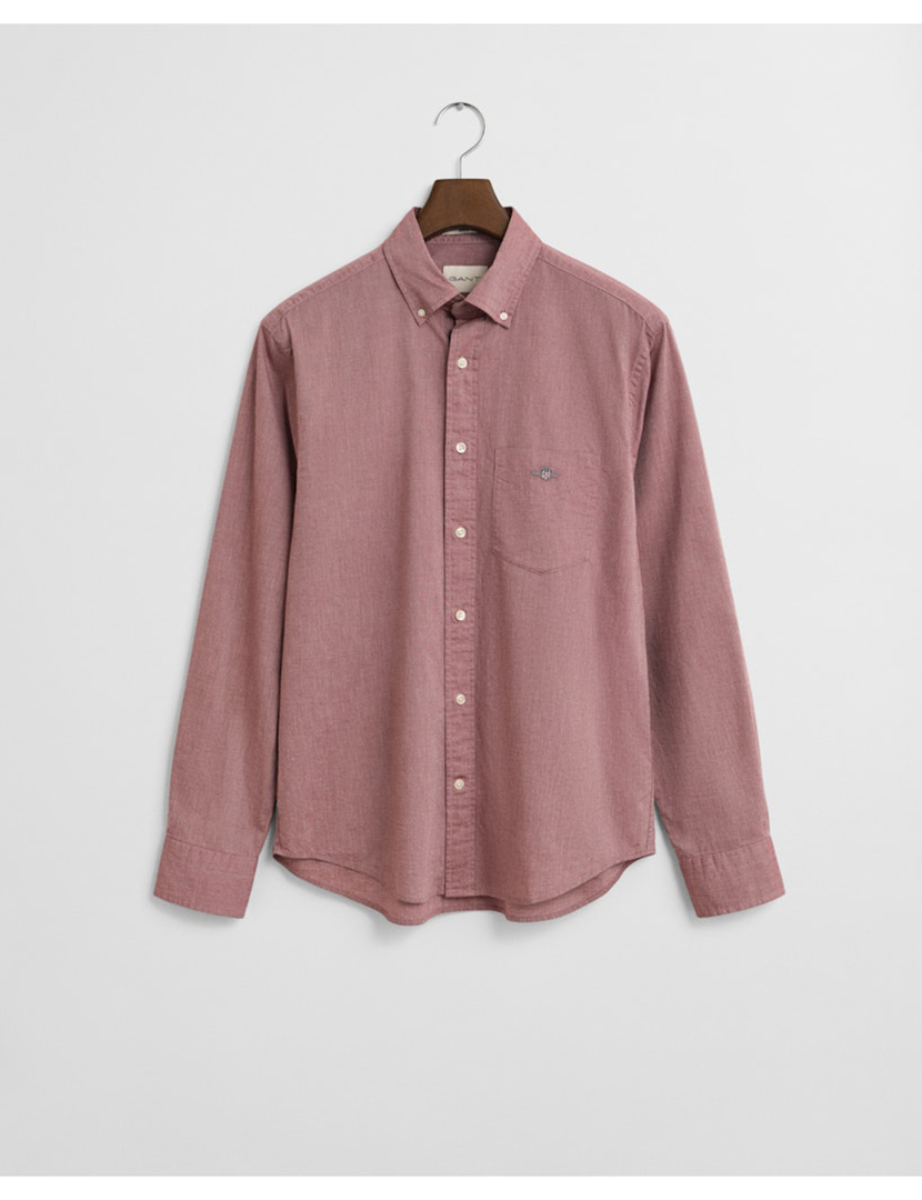 Camisa de manga comprida clássica Vermelho