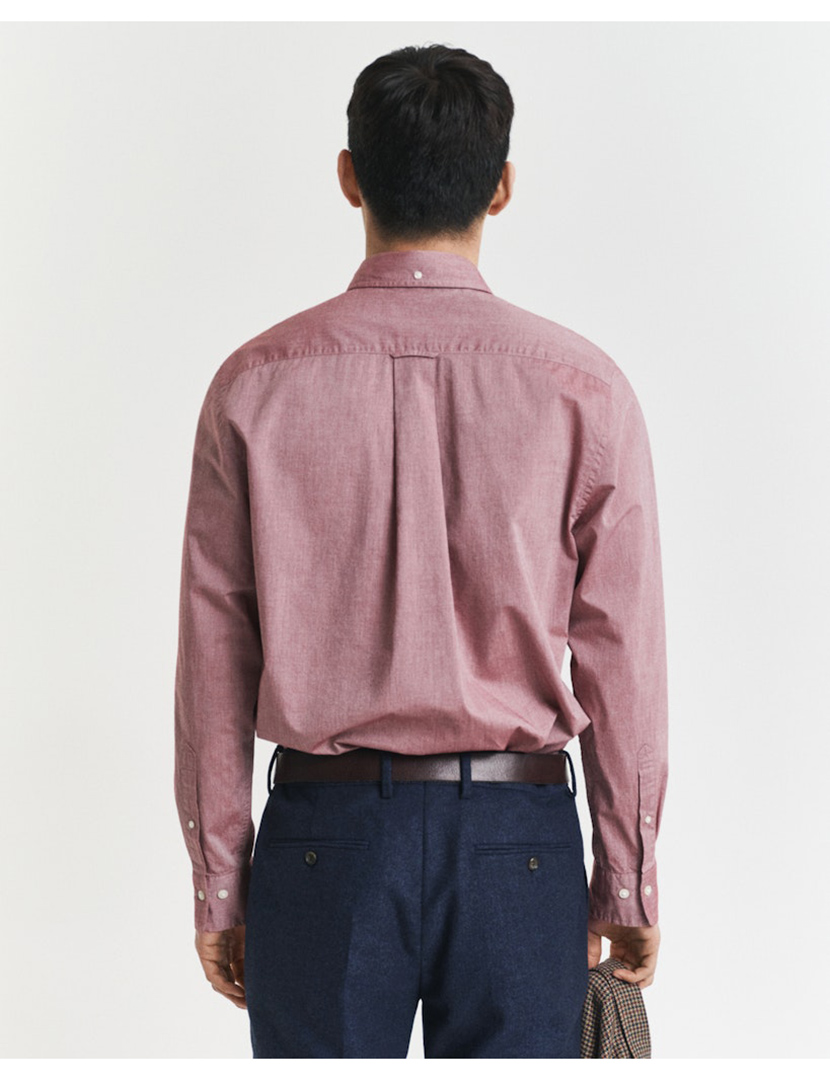 Camisa de manga comprida clássica Vermelho