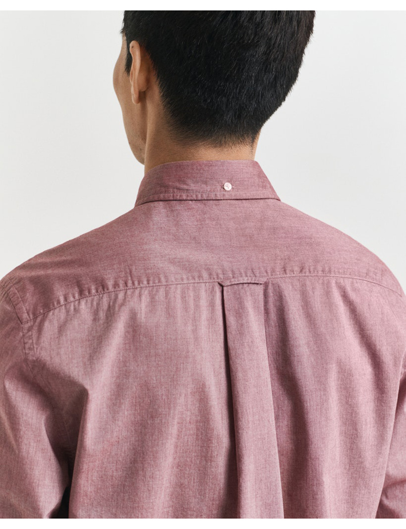 Camisa de manga comprida clássica Vermelho