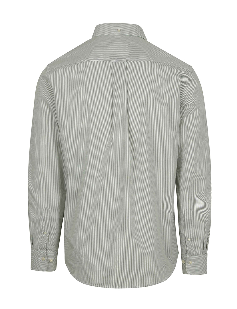 Camisa de manga comprida riscas banker Verde