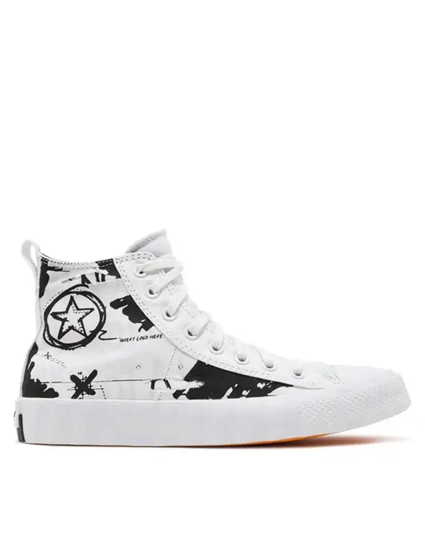 Converse UNT1TL3D Script Print Branco