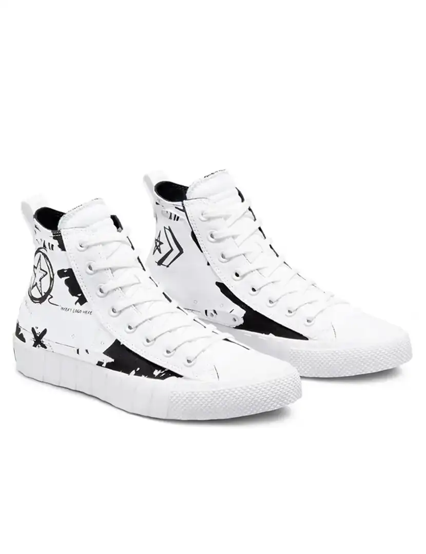 Converse UNT1TL3D Script Print Branco