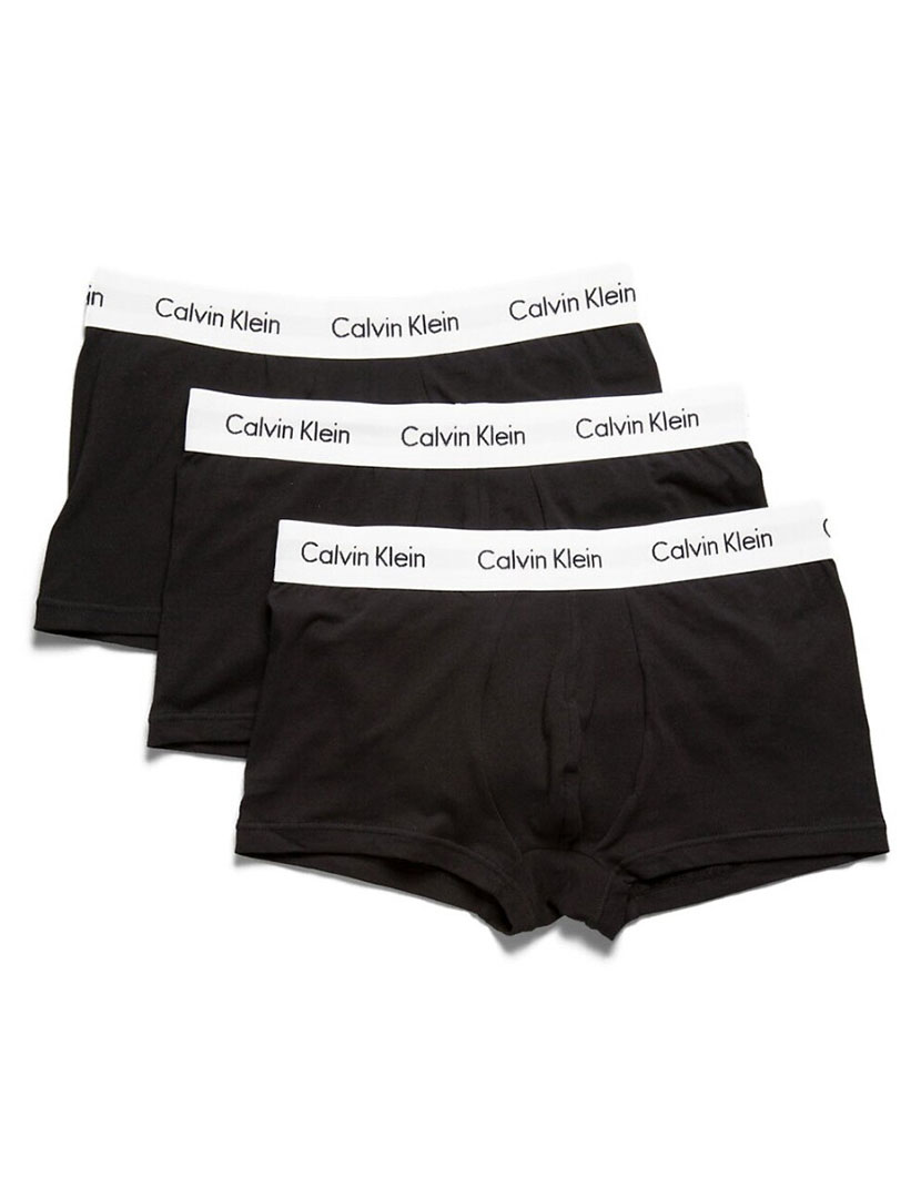 Pack 3 Boxers Low Rise Trunks Pretos