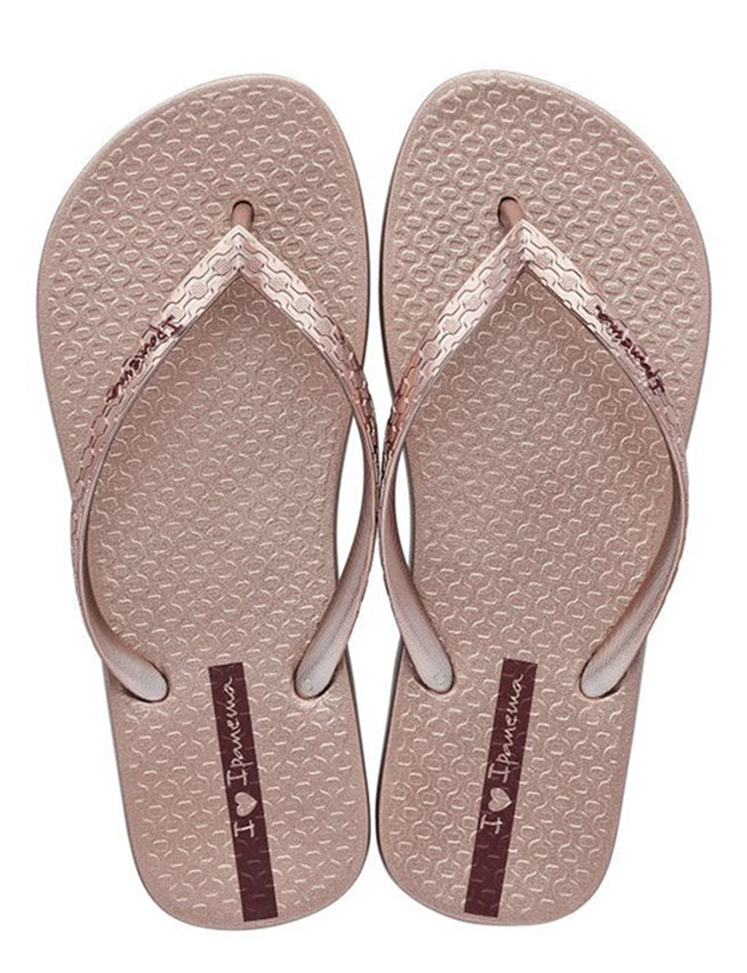 Chinelos Glam Rosa Metalizado