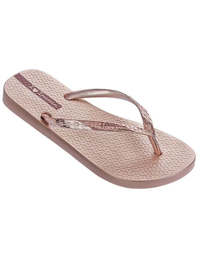 Chinelos Glam Rosa Metalizado