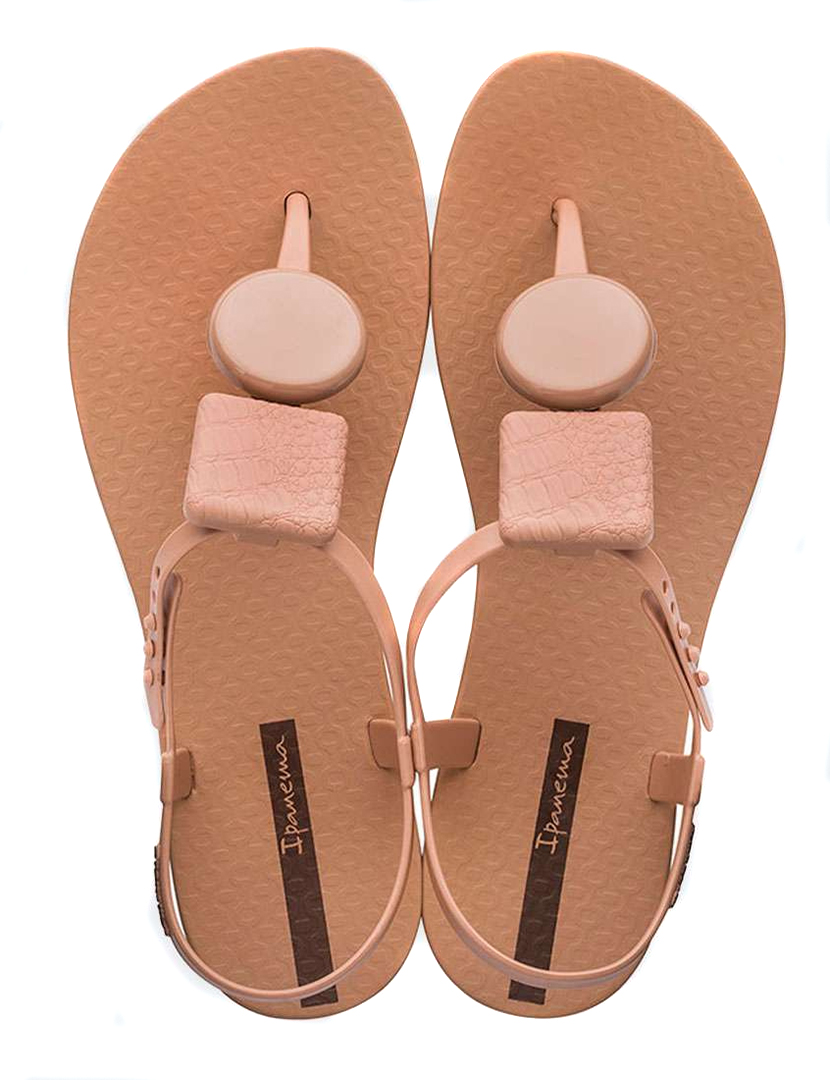 Sandálias Class Geometric Coral