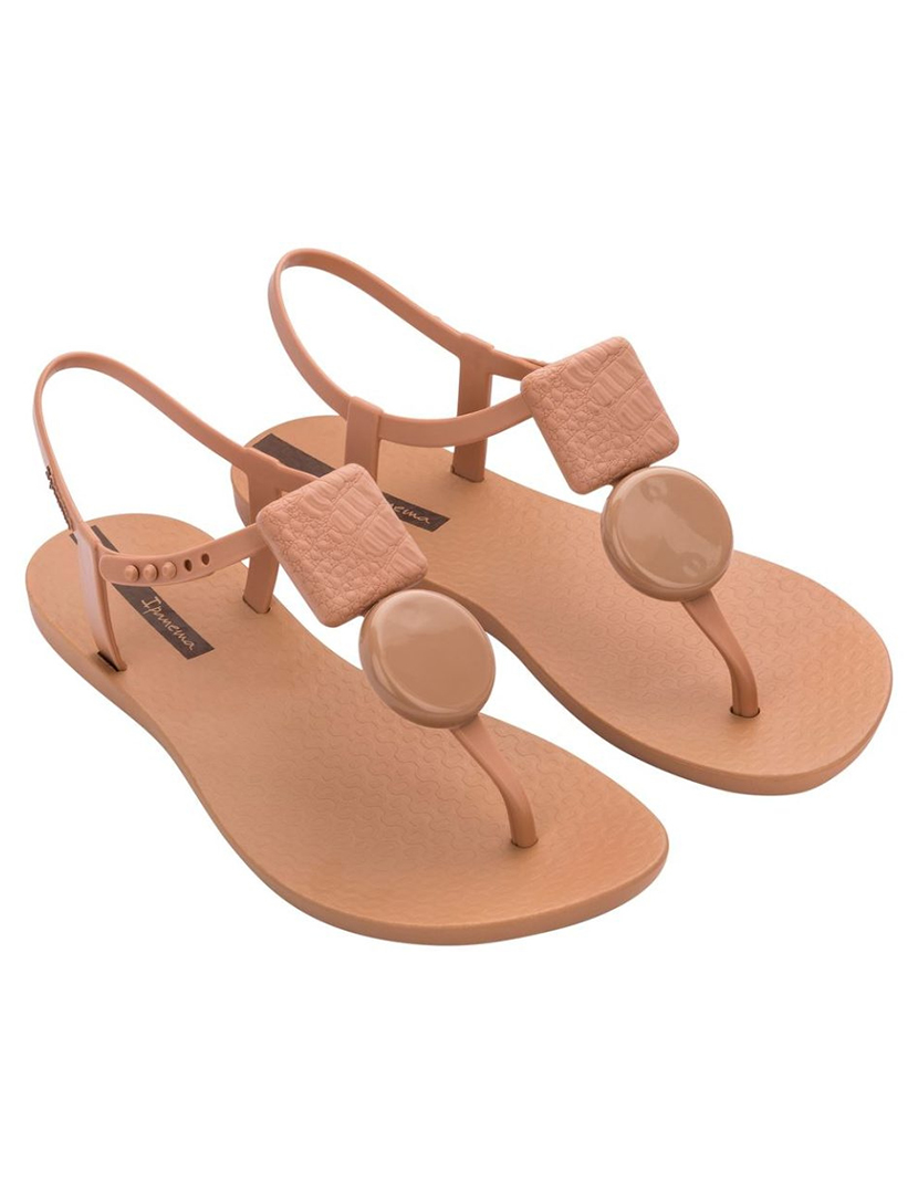 Sandálias Class Geometric Coral