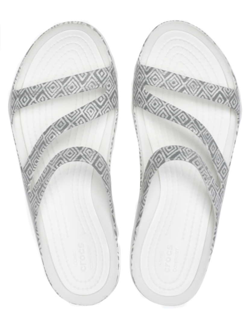 Crocs Swiftwater Graphic Sandal Cinza