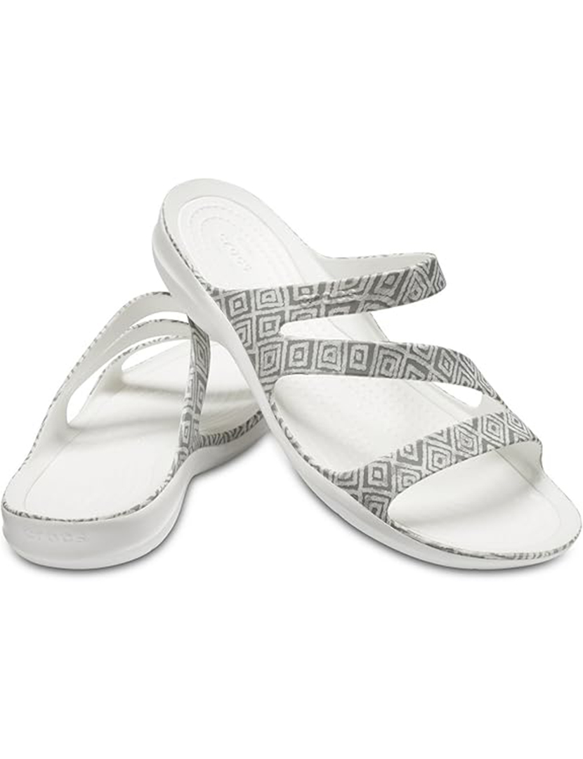 Crocs Swiftwater Graphic Sandal Cinza