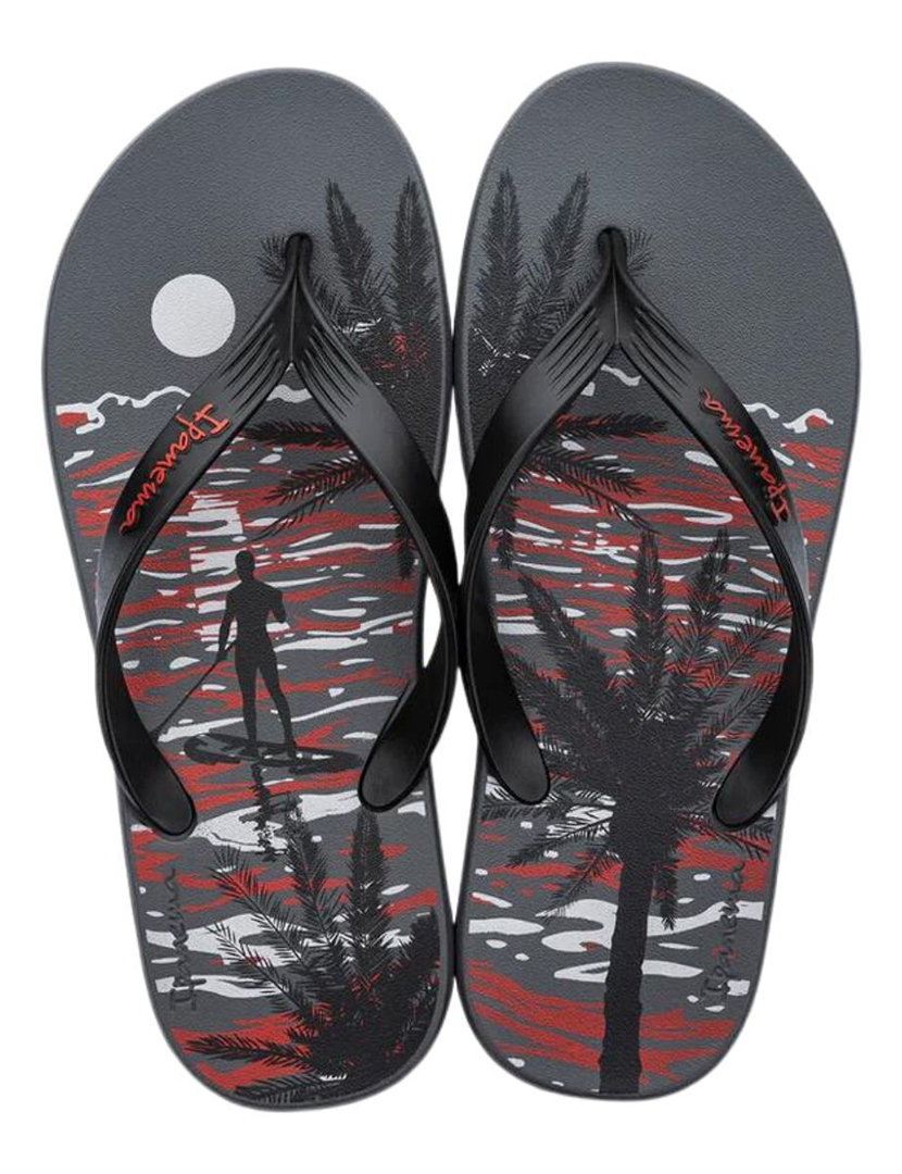 Chinelos Posto 10 Temas IV Cinzento