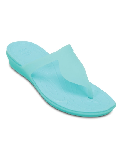 Crocs Rio Flat Turquoise Flip Flops