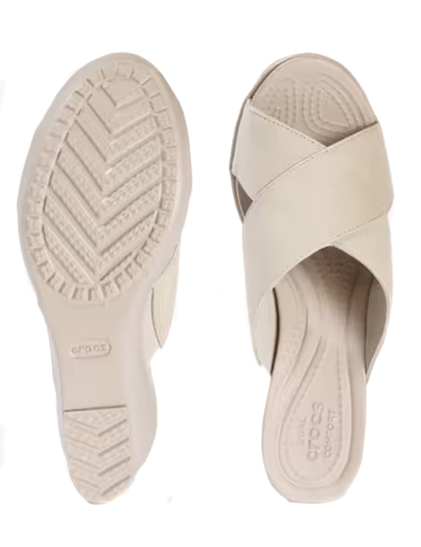 Crocs Leigh II 2-strap Wedge W Bege