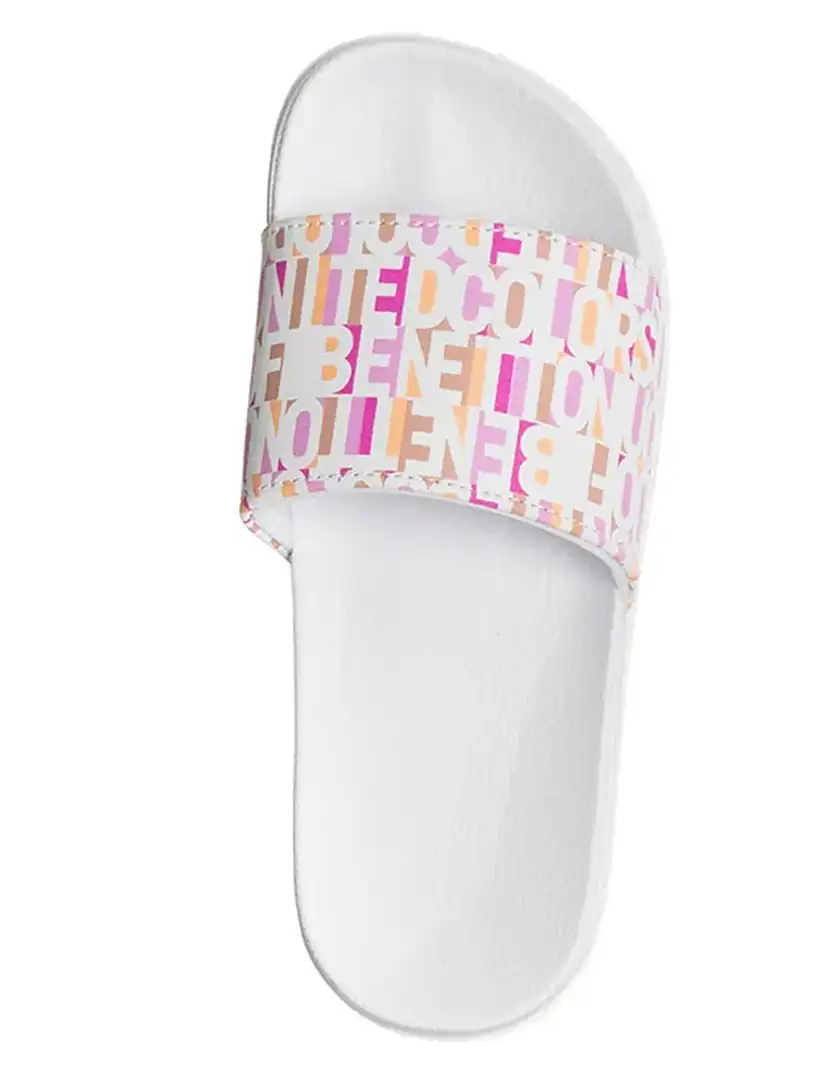 Chinelos Senhora Branco e Fuschia