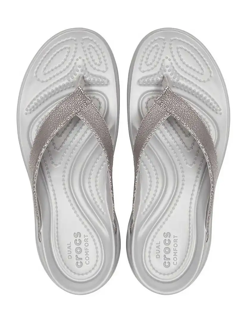 Chinelo Capri V Sequin Prateado