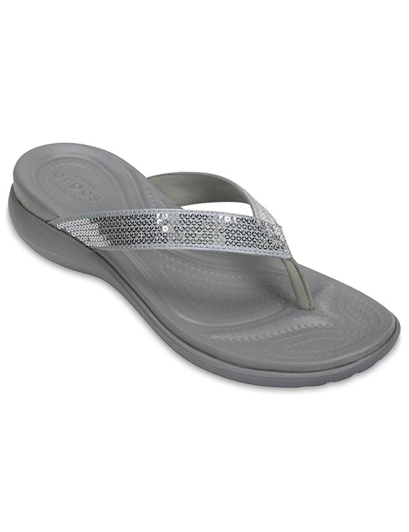 Chinelo Capri V Sequin Prateado