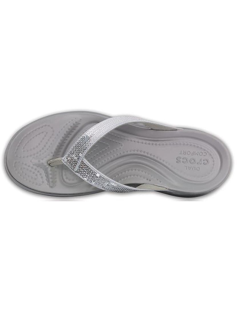 Chinelo Capri V Sequin Prateado