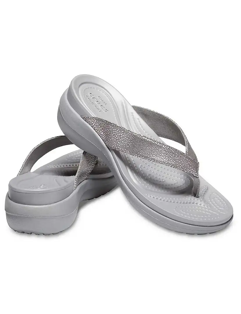 Chinelo Capri V Sequin Prateado