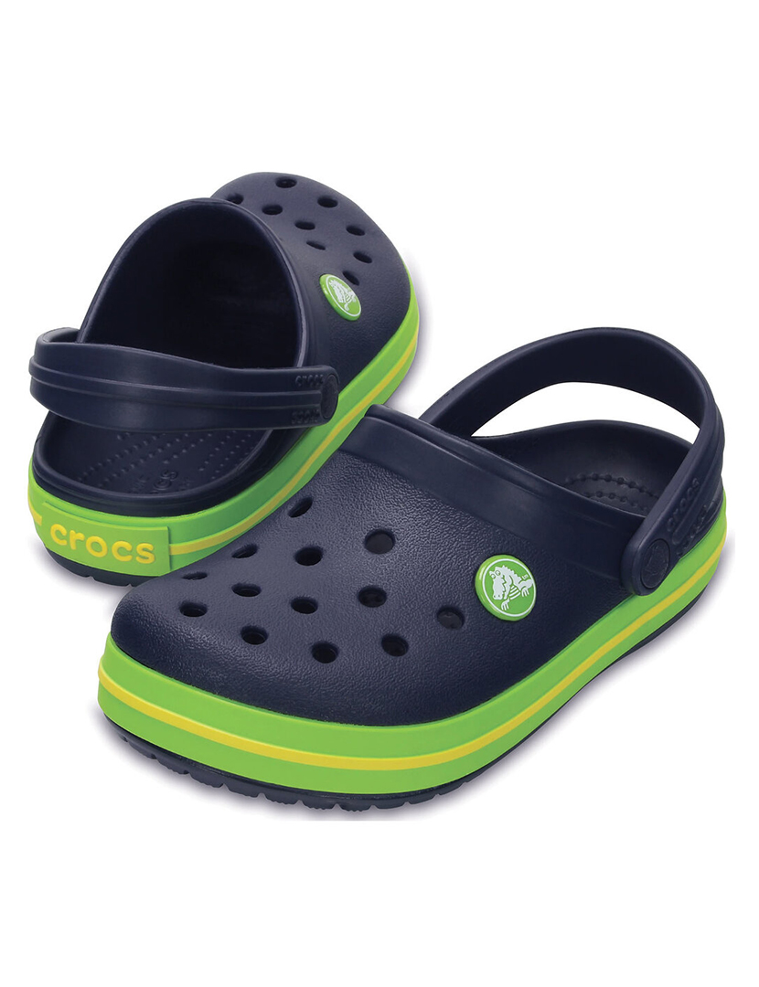 Crocs Menino Azul e Verde