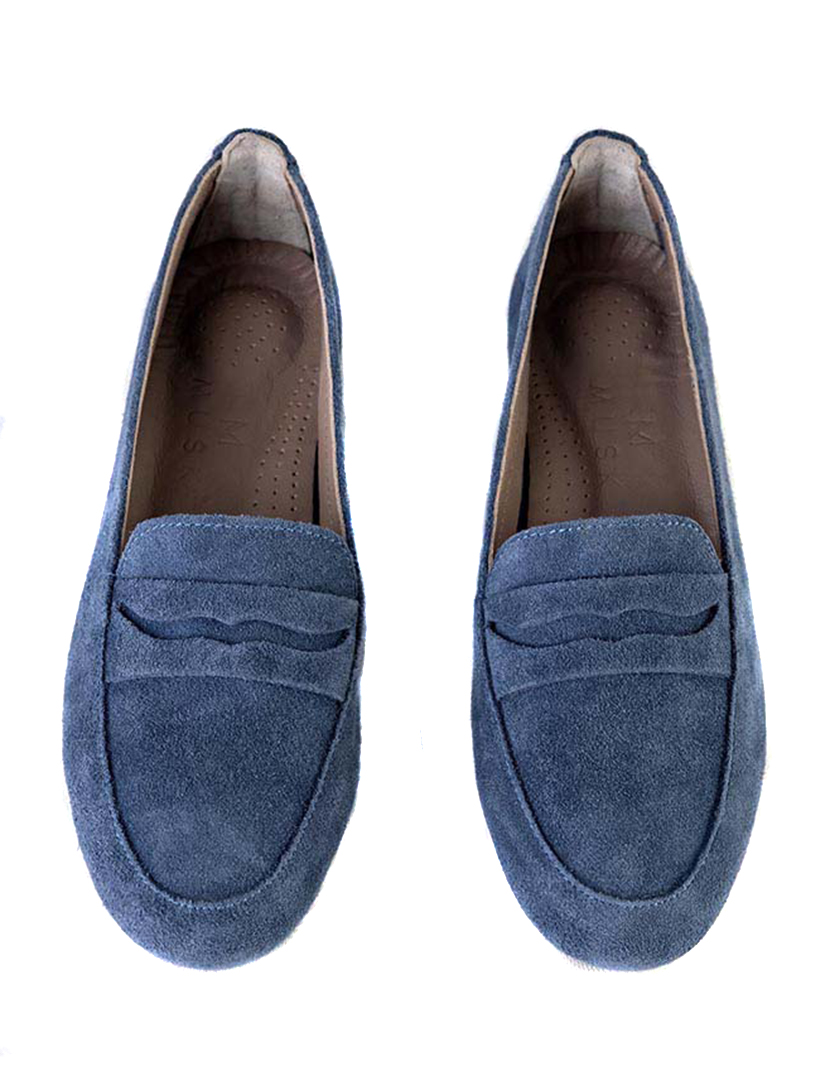 Mocassins Senhora Azul