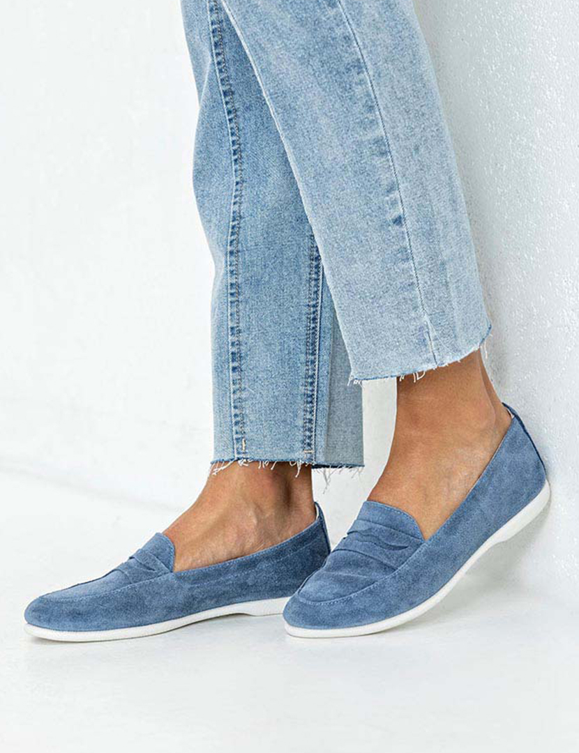 Mocassins Senhora Azul