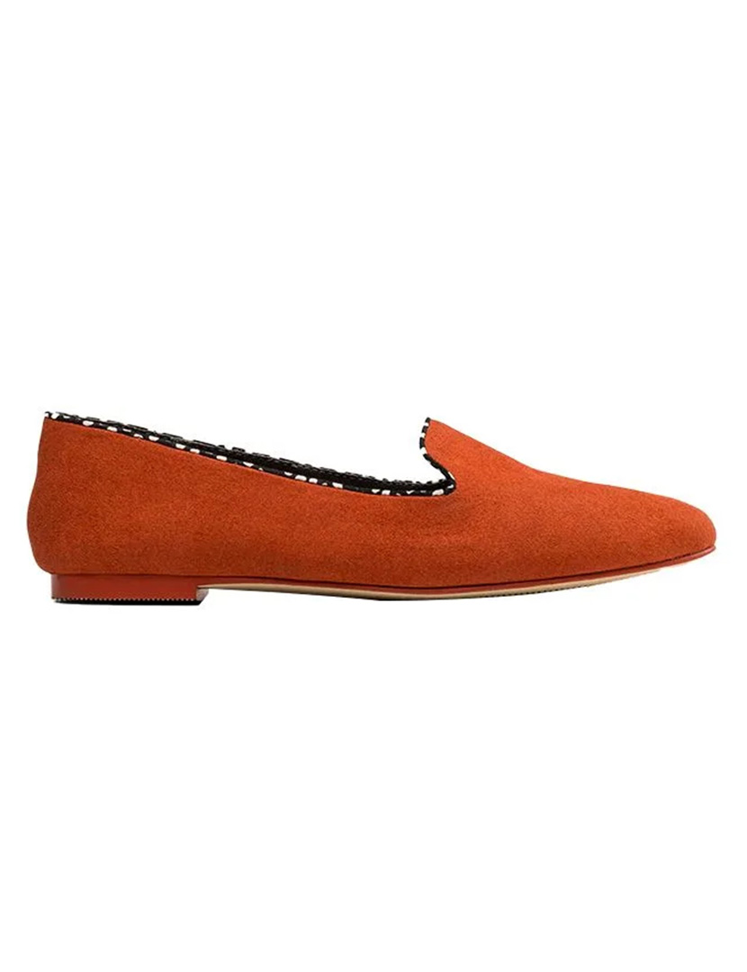 Slipper Vegan Suede Terracota Woman