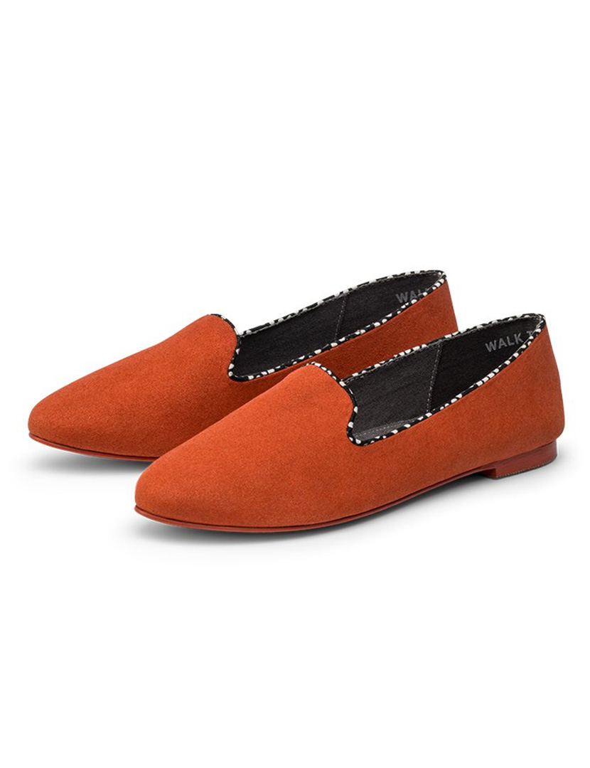 Slipper Vegan Suede Terracota Woman