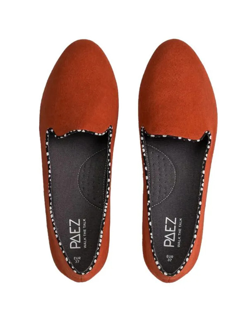 Slipper Vegan Suede Terracota Woman
